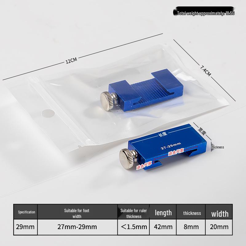 Регулируемый стальной блок для линейки: Подвижная направляющая для позиционирования и разметки