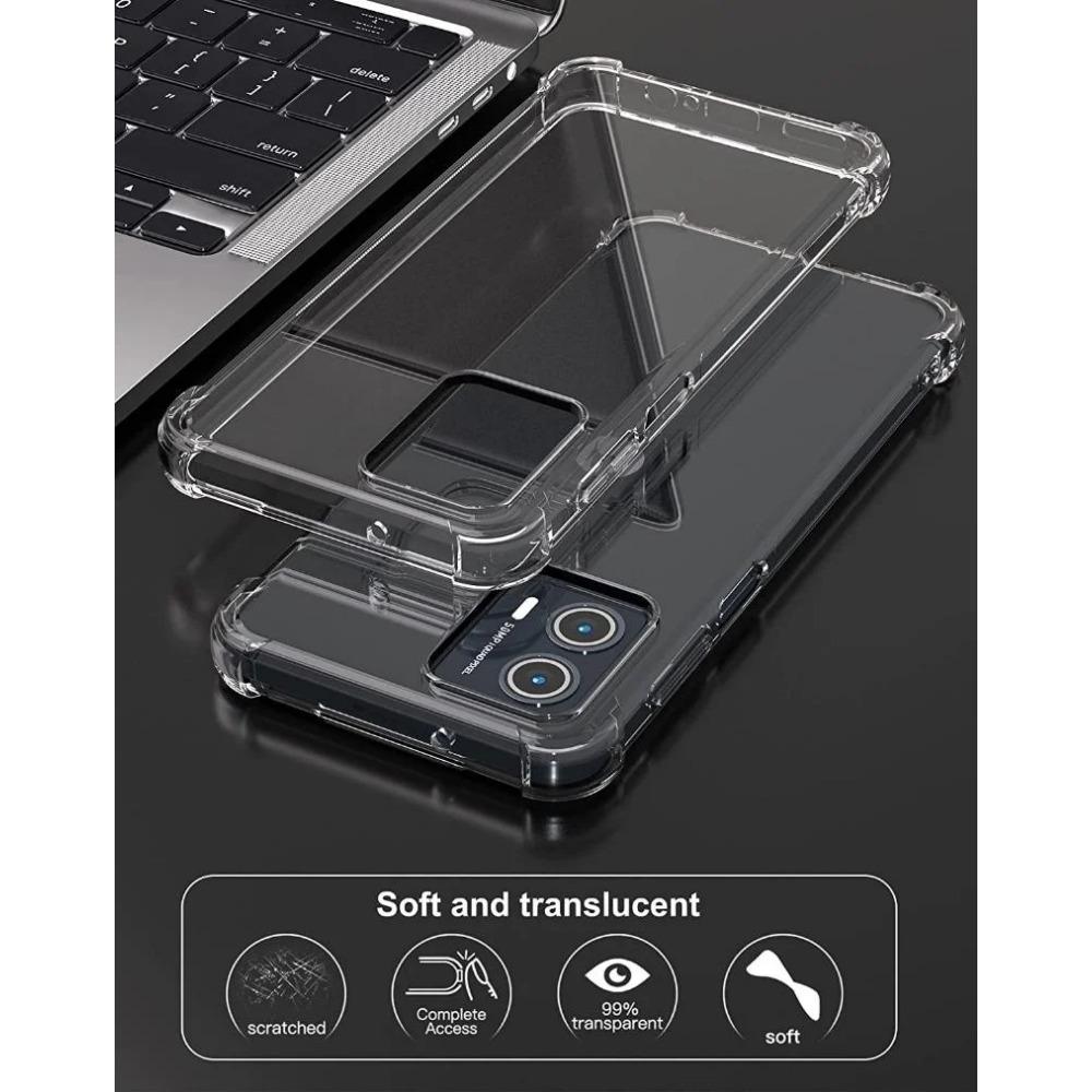 Противоударный чехол Airbag TPU для Motorola Moto G04 G14 G24 Power G34 G54 G84 G13 G23 G53 G73 защитный ультратонкий прозрачный чехол с полной защитой