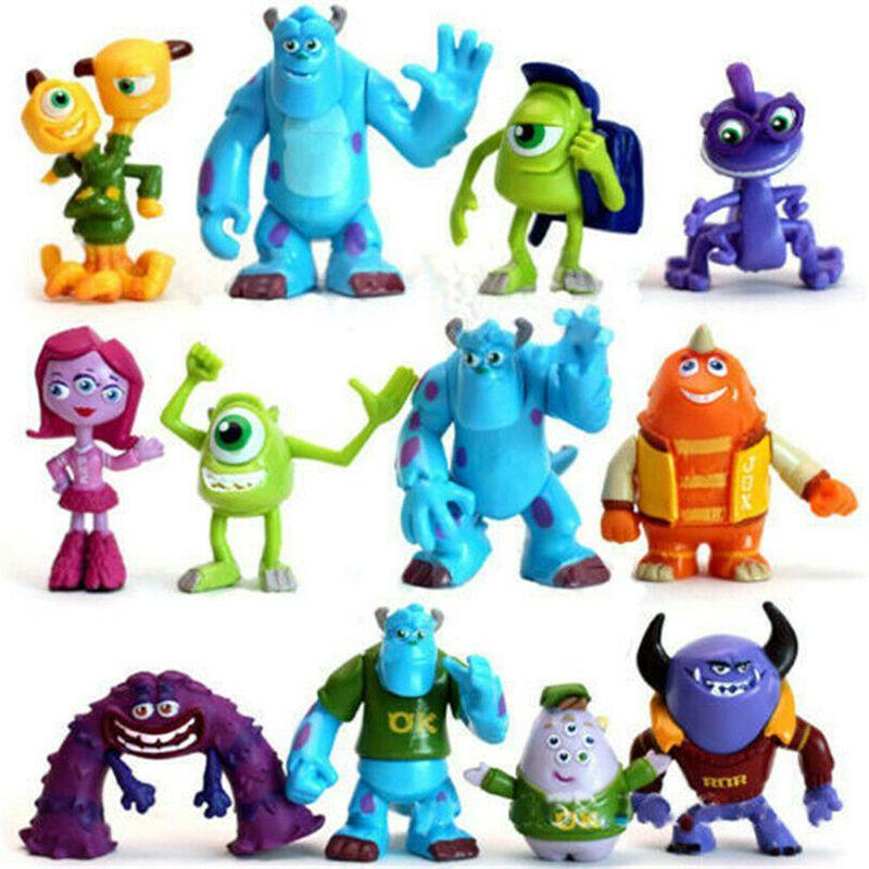 Monsters Pcs 12 University Sully Mike Anime Action Figure Kids Xmas Gift Toy