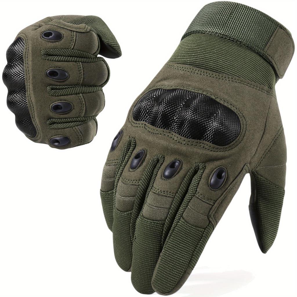 Tactical Men Full Finger Gloves Hard Knuckle Touch Screen Non-slip Wear-resistant Gloves for Outdoor Airsoft Hunting Hiking