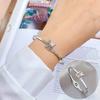 European And American Butterfly Bracelet Minimalist Retro Fashion Stainless Steel Bracelet