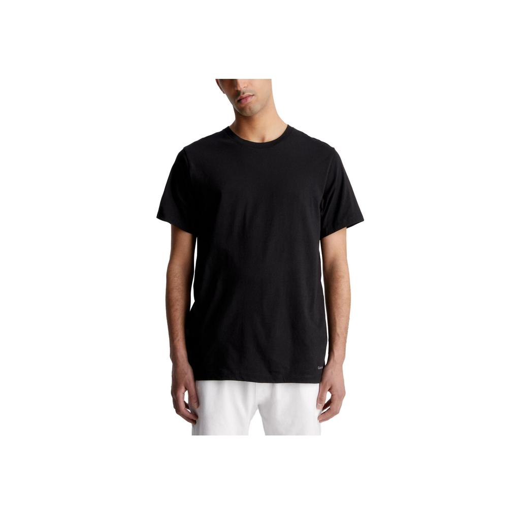 Calvin Klein 3 футболки в упаковке - классические хлопковые однотонные мужские топы с круглым вырезом и коротким рукавом 000NB4011E-MP1