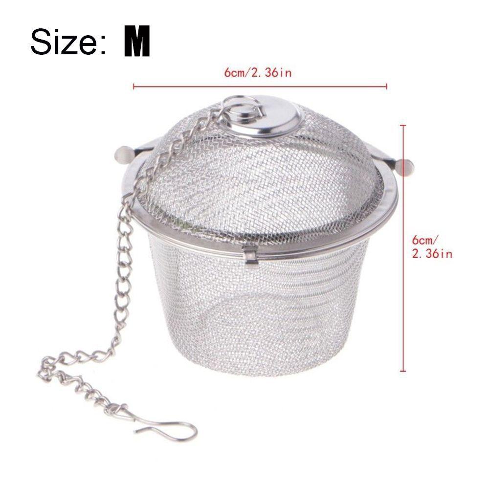 Практичный многоразовый сетчатый фильтр для специй, шарик для заваривания чая из нержавеющей стали, травяной заварник