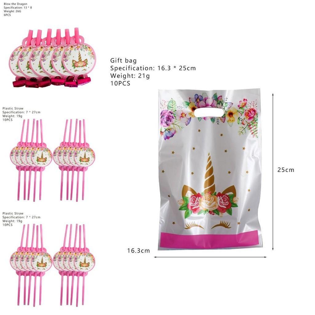 Венок Единорог Детские Принадлежности для Дня Рождения Зачарованная Посуда Чашки Тарелки Вилки Салфетки И Баннер