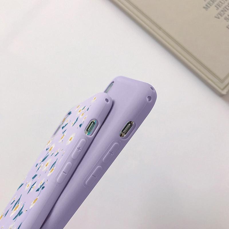 Милый цветочный мягкий силиконовый чехол для Samsung A55 A35 M35 S24 Xiaomi Redmi Note 13 Pro 14 Poco C65 iPhone Huawei Honor 90 Realme Camera противоударный чехол