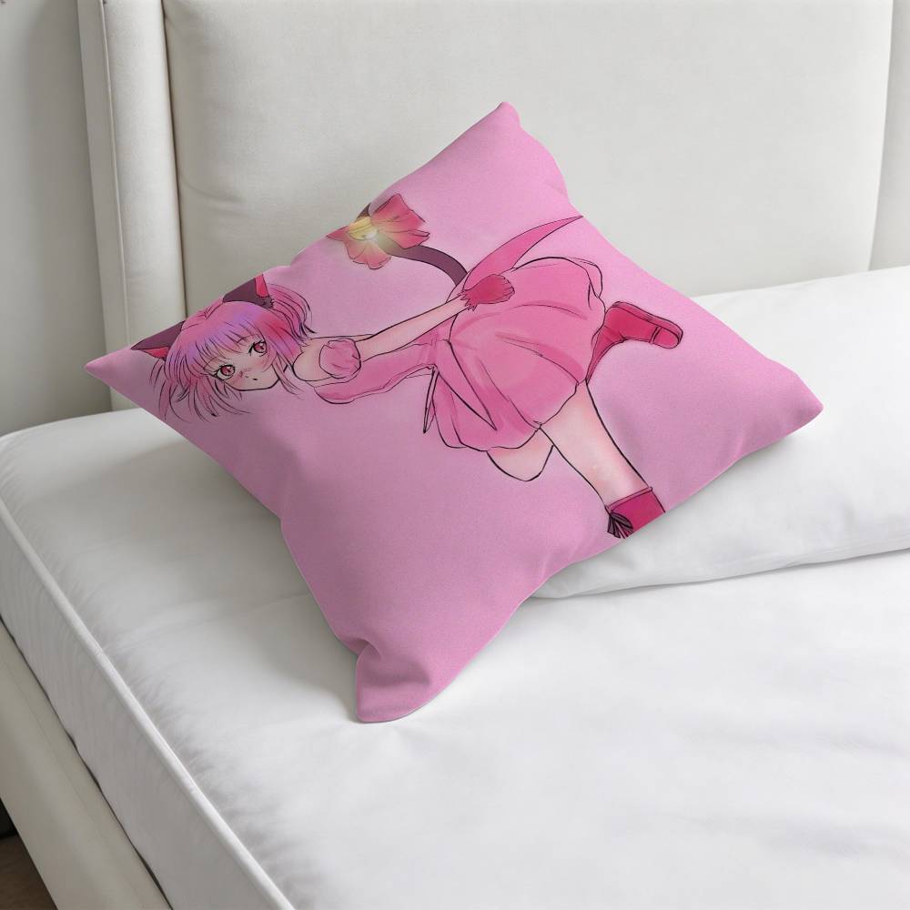 TTokyo Mew MMew Ichigo Fashion Square Pillow Case Durable Throw Pillow Cover for Sofa Couch Chair