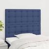VidaXL Headboard Bedroom Furniture Bed Accessories Single Bed Heads Interior Blue 80x5x118/128 3116746