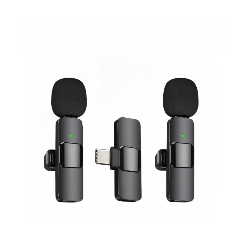 Профессиональный беспроводной петличный микрофон для ноутбука, используется для видеоинтервью, подкастов, беспроводной всенаправленный емкостный микрофон для записи