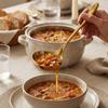 2Pcs Deep Curved Spoon Soup Spoon Thick‑gauge Porridge Scoop Sturdy Food Spoon  Hot‑pot