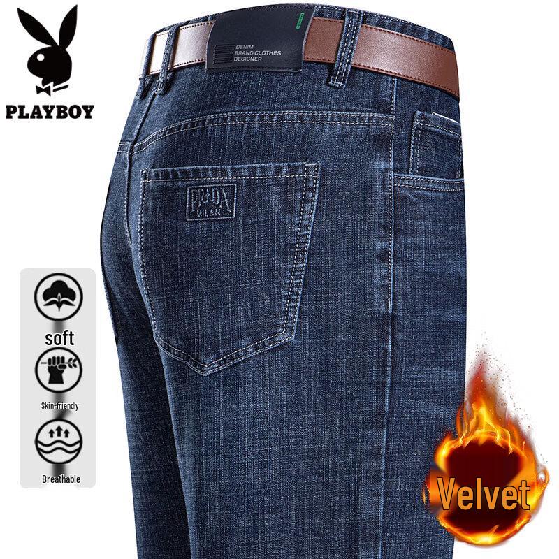 PLAYBOY Мужские джинсы свободного прямого кроя