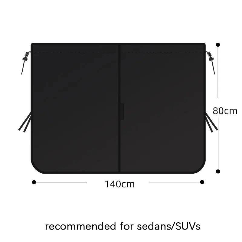 Car Rear Partition Curtain Detachable Privacy Sunshade Curtain for Travel Camping Nap Night Automotive Interior Accessories