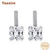 Танциз стерлингового серебра 925 пробы циркон серьги серьги-капли для женщин подарки на свадьбу