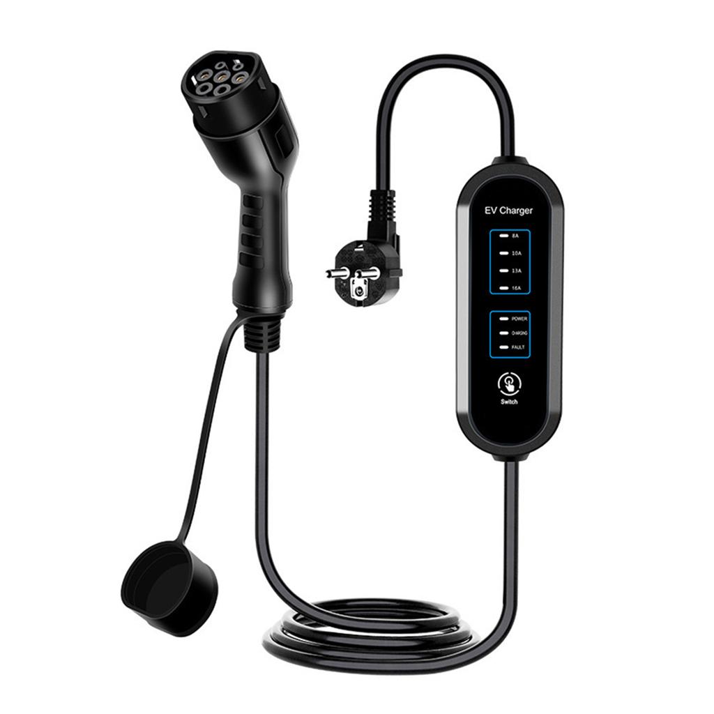 Зарядное устройство для электромобиля Тип 2 16A 3.5kW Кабель для зарядки электромобиля Тип 1 Wallbox для электромобиля 8/10/13/16 Amp Регулируемый