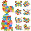 Wooden Puzzle Baby Kids Toddler Jigsaw Alphabet Letters Animal Learning Toys