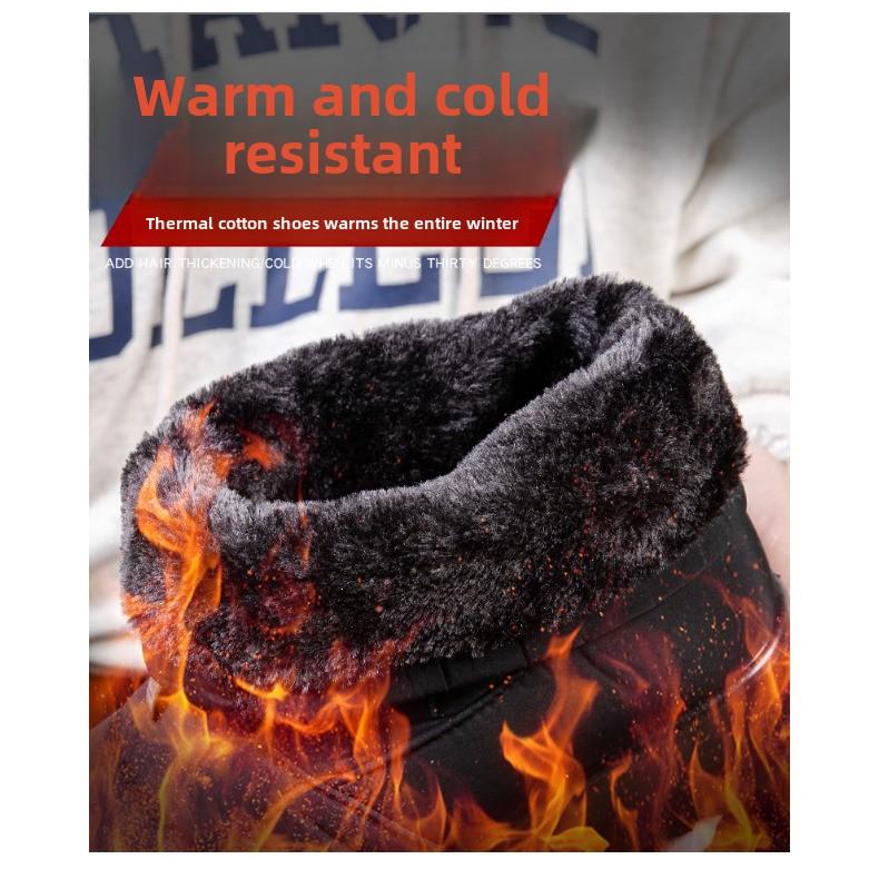 Plus Size Winter Warm Women's Snow Boots Women Lazy Slip-on Waterproof Mom Shoes Women's Shoes