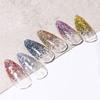 6 Pcs/Set Glitter Flakes Irregular Aluminum Foil Sequins For Nails Chrome Powder Winter Manicure Nail Art Decorations