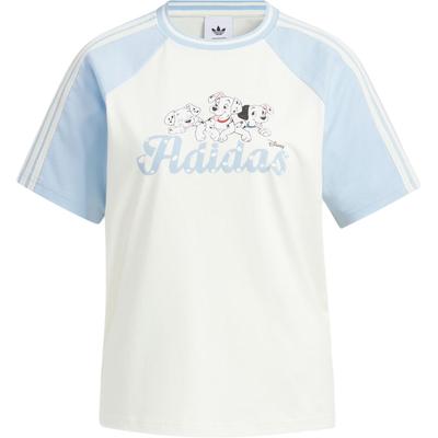 Adidas Оригинальная футболка реглан с далматинцем от Disney Модная Удобная Спортивная Мягкая С коротким рукавом Женские Топы KG6698