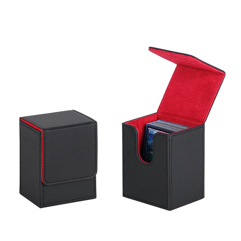 Коробка для коллекционных карточек, прочный контейнер для хранения карт, коллекционный футляр для игровых карт, вмещает 80+ или 100+ карт