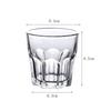 2pcs Thick Bottomed Wine Glass Household Beer Glass Whiskey Cocktail Cups Tea Beverage Mugs Glass Cup Beer Glass Christmas Gift