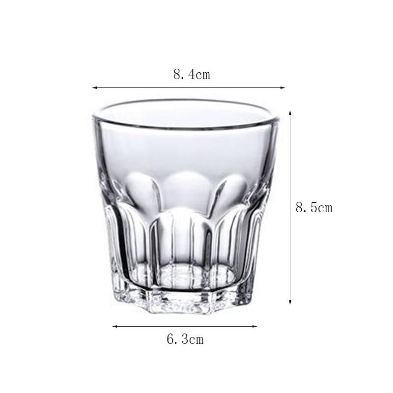 2pcs Thick Bottomed Wine Glass Household Beer Glass Whiskey Cocktail Cups Tea Beverage Mugs Glass Cup Beer Glass Christmas Gift