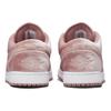 Кроссовки женские Air Jordan 1 Low SE Розовый Велюр Ржаво-Розовый Белый DQ8396-600