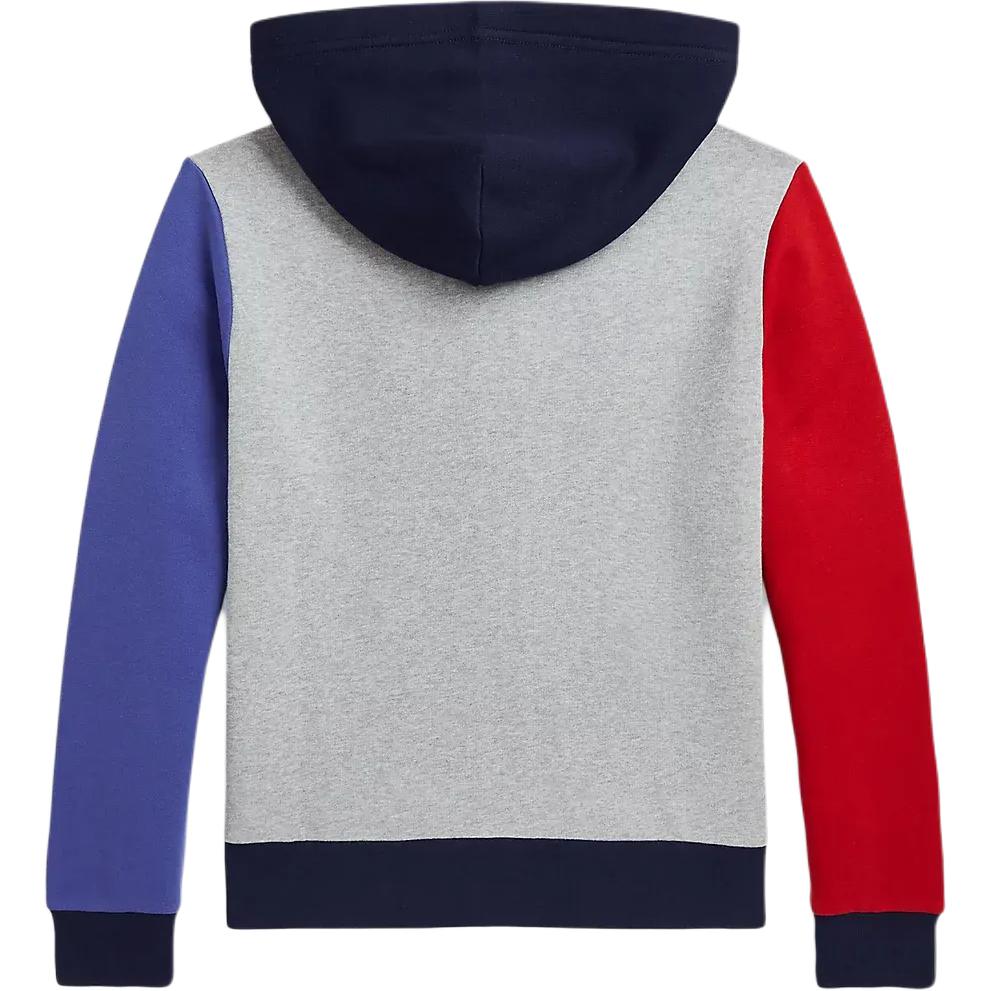 Polo Ralph Lauren Sweatshirt FW25 Baseball Logo Fleece Full Zip Hoodie Kids Hoodies 323964483-001