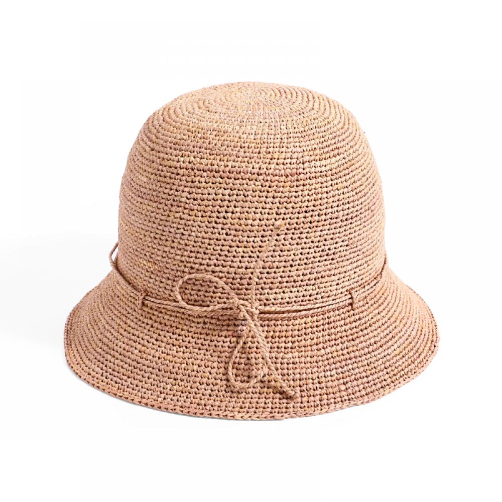 Шляпа Helen Kaminski Hat50136 Nu Villa 6 Нуга Металлический Логотип Клош Шляпа Ведро