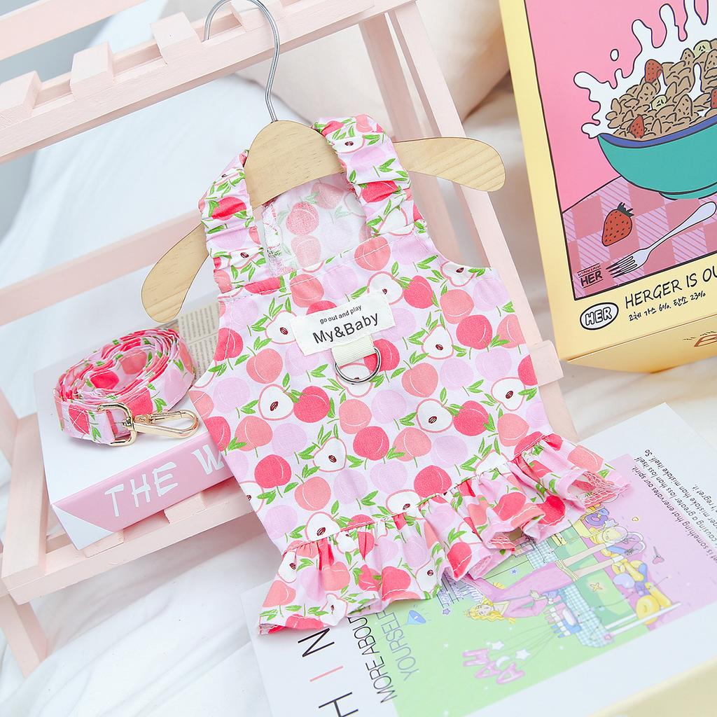 Весна/лето 2023 Одежда для домашних животных Юбка для собак Teddy Schnauzer Маленькая юбка с фруктами для собак (исключая веревку) одежда для домашних животных, одежда для кошек