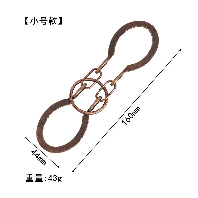 Puzzle Zinc Alloy Intelligence Unlocking Ring Unlocking Set, Nine-Link Educational Toy, Kong Ming Luban Lock Mechanism Box
