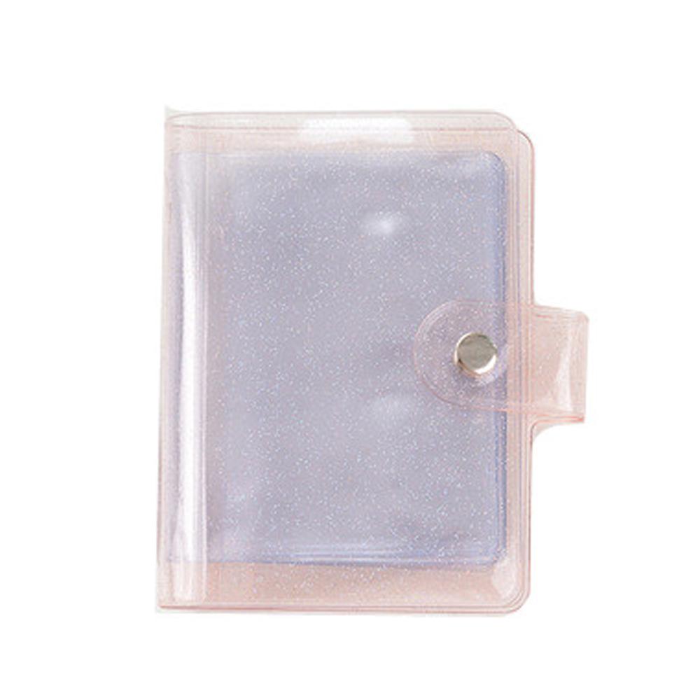Transparent Glitter Jelly Color Binders Albums Photo Album Card Holder Card Stock Mini Photo Album