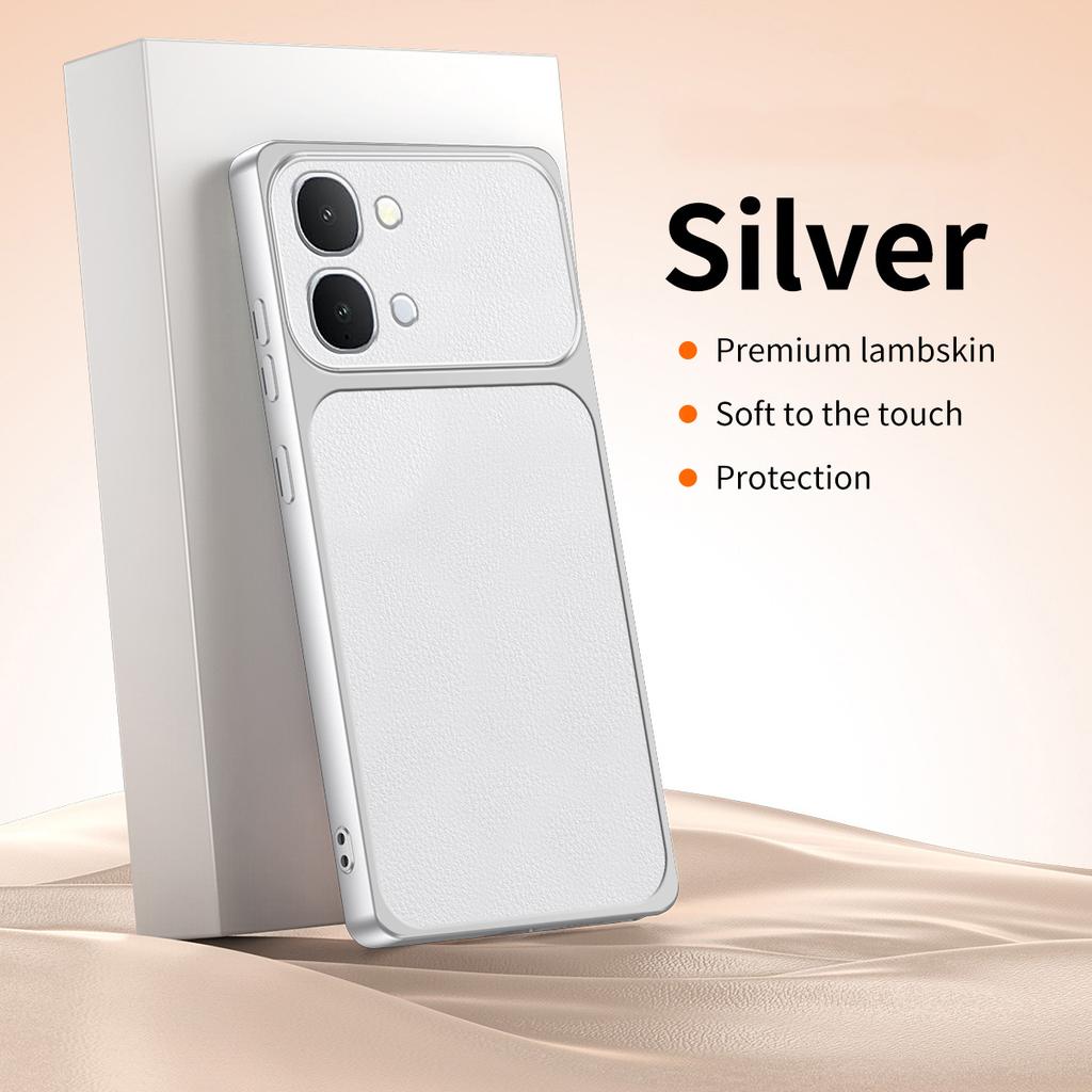 Роскошный ударопрочный чехол для телефона VIVO Y31D Y51 Pro Y500S Y500i, оригинальная текстура натуральной кожи, защита камеры, высококачественная задняя крышка
