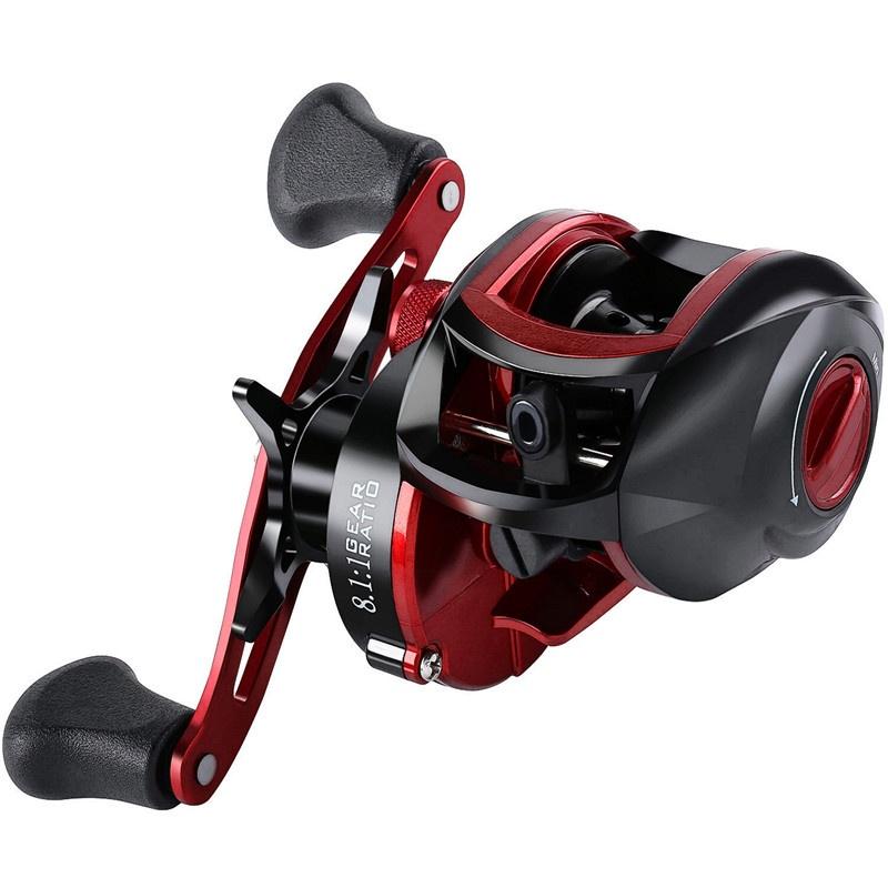 Fishing Reel 18+1BB 8.1:1 Baitcasting Reels 18LB Carbon Baitcasters Left and Right Hand Fishing Reel