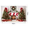 Large Polyester Merry Christmas Banner Outdoor and Home Garden Decorations for Holiday Party Backgrounds