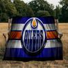 Edmonton Oilers Flannel Blanket, Use for Birthday/Holiday Gift, Soft Blanket for Sofa/Bed/Camping/Office/Tourism Use,All Seasons