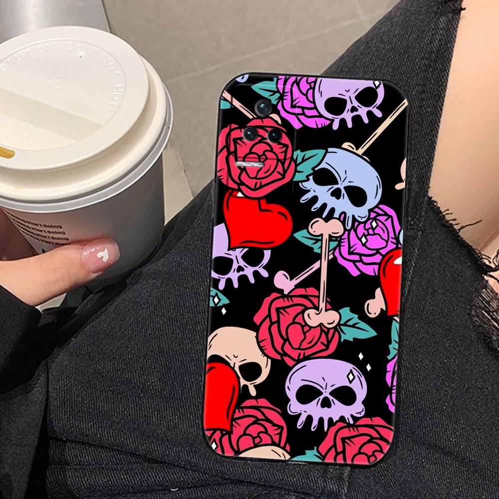 Skull Flower Art Mexico Phone Case For OPPO RENO 15 15F 14 14F 13 13F 12 11 11F 10 8T 8 7 6 5 4 4F LITE Pro Plus Case Capa Cover