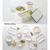 Takenaka Bento Box RETRO MODA Square Lunch Темно-синий Верхний 275 мл Нижний 275 мл