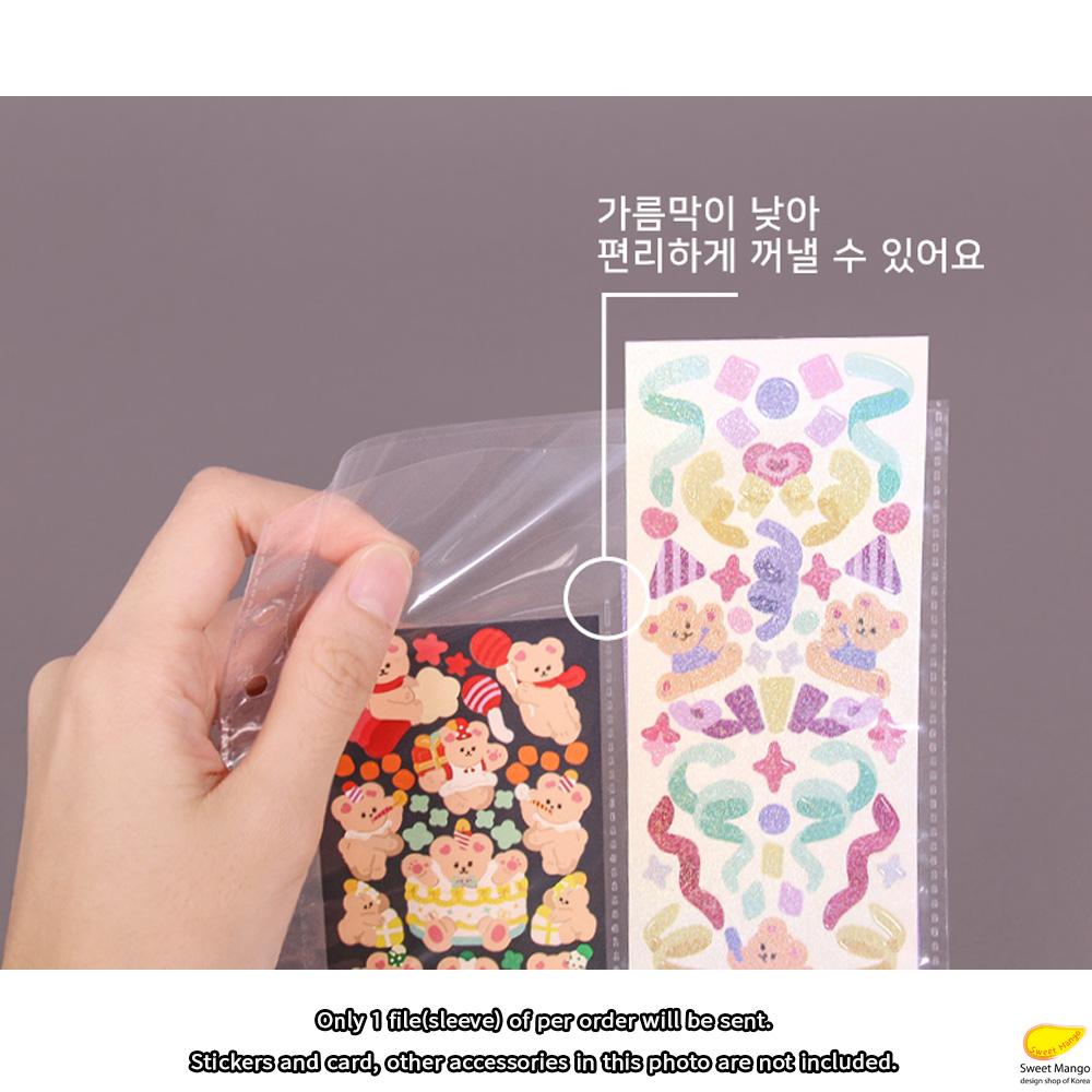 SM KOREA A5 6 отверстий сменный файл рукав фотокарта печать наклейка чехол для открыток Idol Collect держатель для файлов для хранения