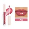 HANDAIYAN 8-Color Mirror Lip Gloss Hyaluronic Acid Lipstick Hydrating Moisturizing Pearl Fine Shine Fuller Looking Easy Color