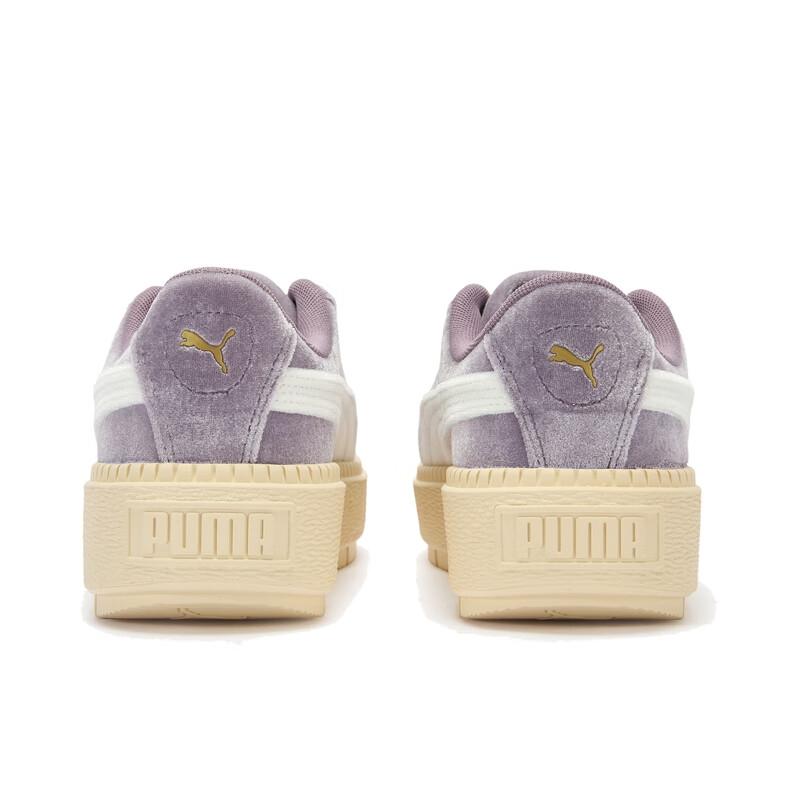 Puma Платформа Устойчивые к истиранию Низкие Кеды для скейтбординга Женские Фиолетовые 406752-04