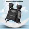 Outdoor Chest Bag Adjustable Straps Large Capacity Waterproof Zipper Pocket Men Women Sports Cycling Running Vest Pouch Hiking Travel EDC Chest Pack