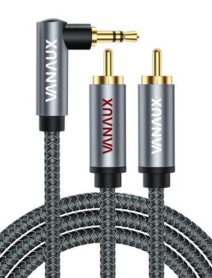 VANAUX RCA to Converter Стерео Мини Красный и Кабель для MP3 Дома и Другого Серый 3,5 мм Кабель, Штекер, Белый, Y-образный Смартфоны, Плееры, Динамики,