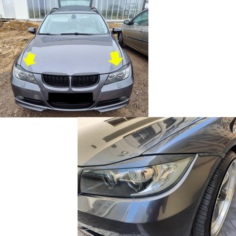 Для BMW Аксессуары 3 серии E90 E91 320i 330i Фара Брови Веко 2005 2006 2007 2008 2009 2010 2011 Седан / Туринг
