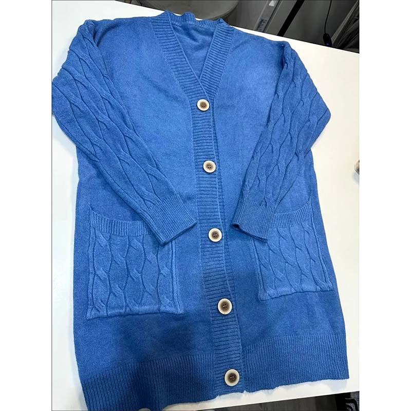Женский винтажный вязаный кардиган, тонкий свитер с V-образным вырезом, однобортный тонкий свитер, повседневный трикотаж, свободная верхняя одежда для поездок на работу, осень