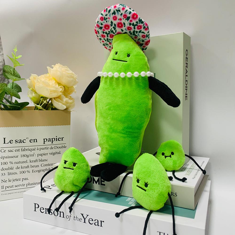 TreasuringU New 31cm Secret Staycation Plush Toys Edamame Family Dolls Kids Plant Stuffed Plushie Toy Birthday Gifts