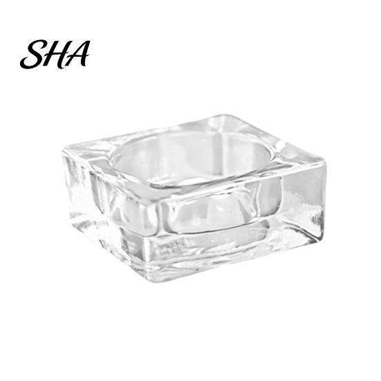 Bedroom Candle Holder Glass Flower Tealight Holder, Plum Blossom Heat Resistant for Home Party Decor, Wedding Table Centerpiece