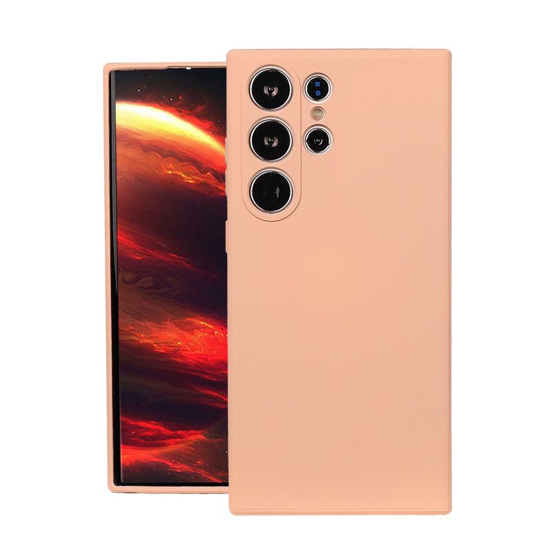 Samsung A17S24Ultra чехол для мобильного телефона из жидкого силикона Samsung S23 объектив всесторонний мягкий чехол противоударный защитный чехол