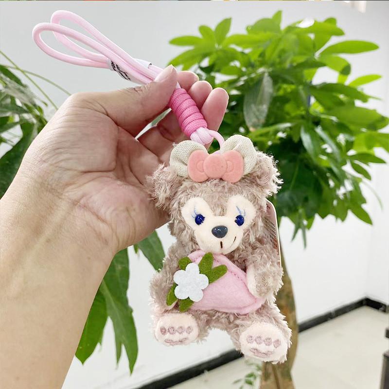 Sweet And Colorful Duffy Bear Plush Keychain Soft Hanging Doll For Occasions Special