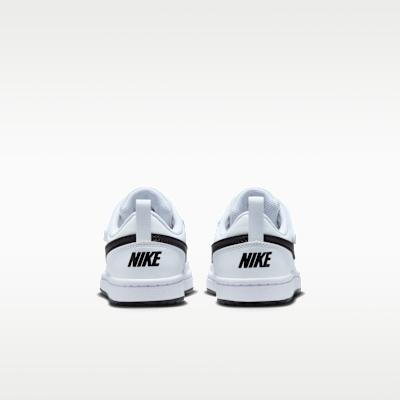 Nike Кроссовки Court Borough Low Recraft Белые Черные (PS)
