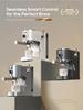 HiBREW H13 Semi-automatic Coffee Machine, Dual Boiler System with 20-Bar Pump Pressure, Multi-function Brewing Modes, Adjustable Drip Tray 