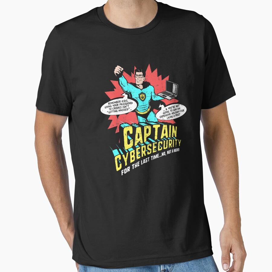 Captain Cybersecurity Essential T-Shirt